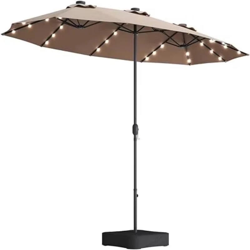 Outdoor Lighting Unit - Садовый зонт 15x9 футов с ручным