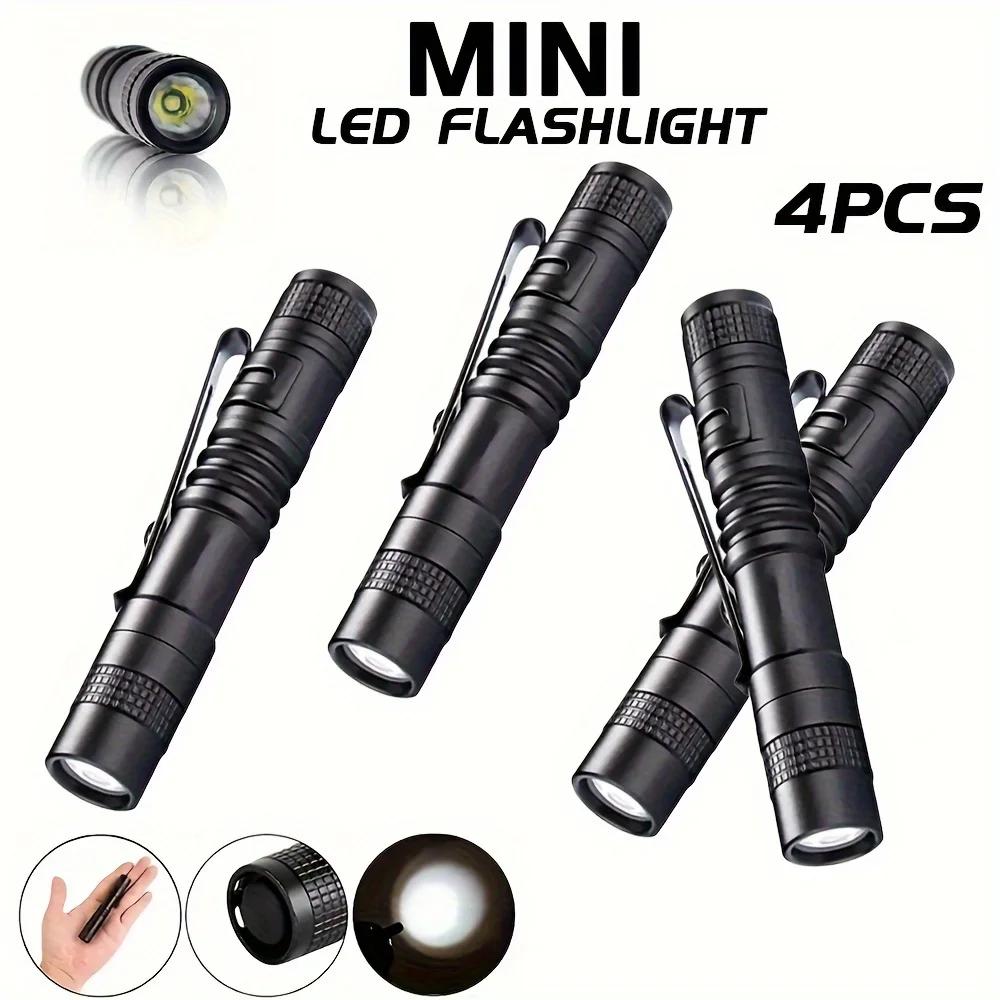 Zinc Outdoor Lighting - 1-4 шт. мини портативный светодиодный фонарик-ручка