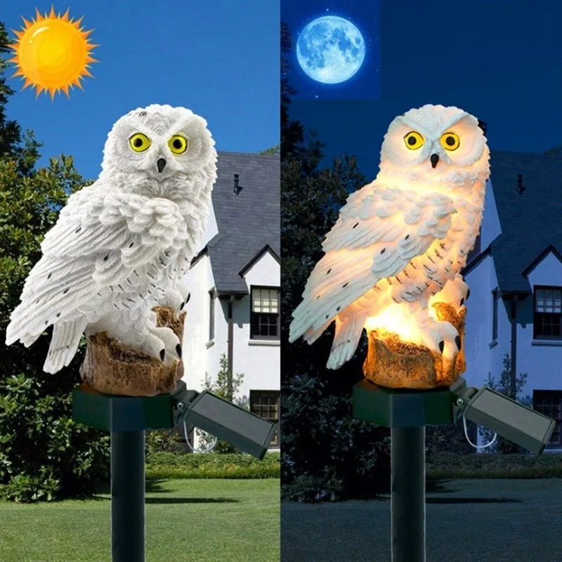 Солнечная статуэтка совы с LED – обзор и цена Outdoor Lighting Quality